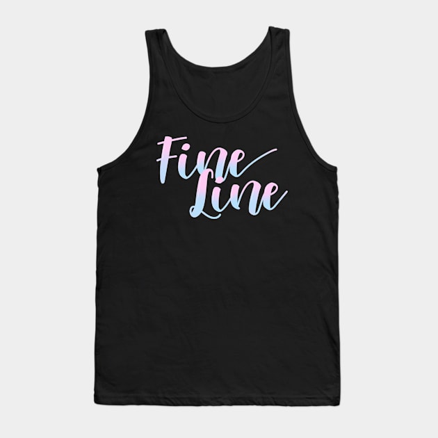 Fine Line illustrative piece Tank Top by aextheticxtrash